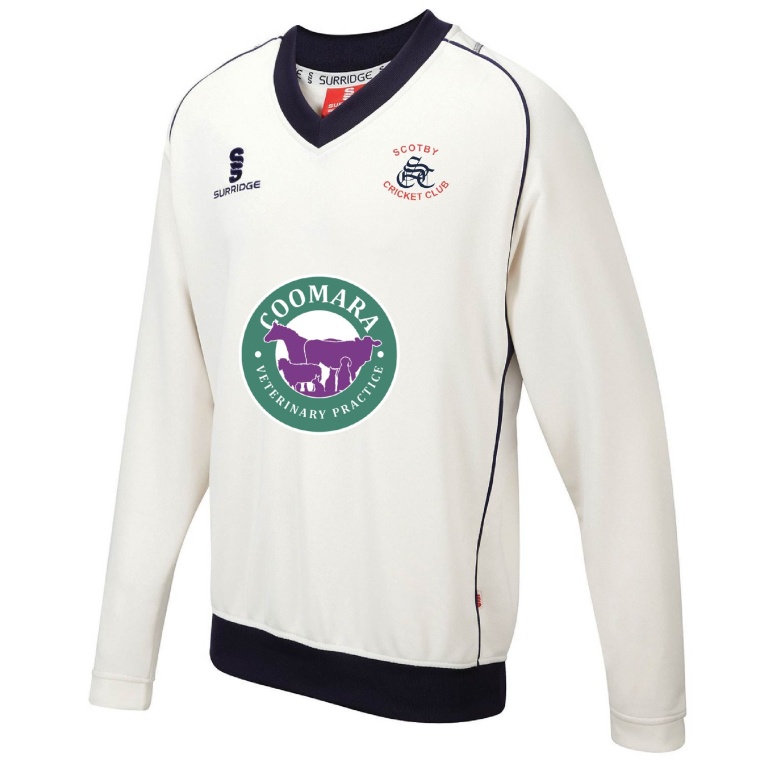 Curve Long Sleeve Sweater Navy Trim