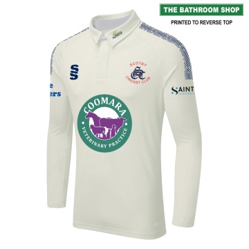 DUAL LONG SLEEVE CRICKET SHIRT (WOMENS)-Ivory